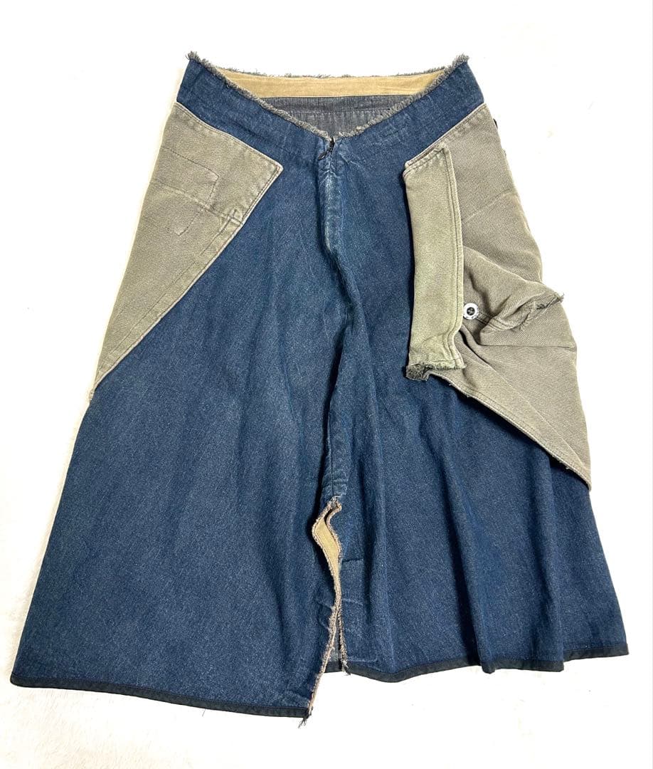 フランス製 MARC LE BIHAN 再構築 リメイク 変形 スカート L