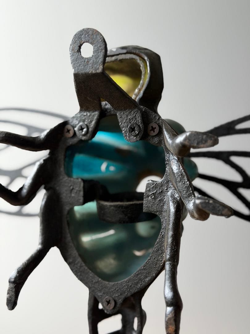 ドラゴンフライ　キャンドルホルダー　アイアン