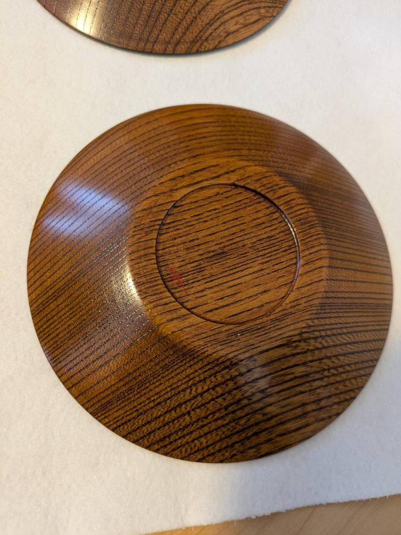 吉田華正作　漆器　蒔絵　銘々皿　ブルームーン　新品２箱４枚セット