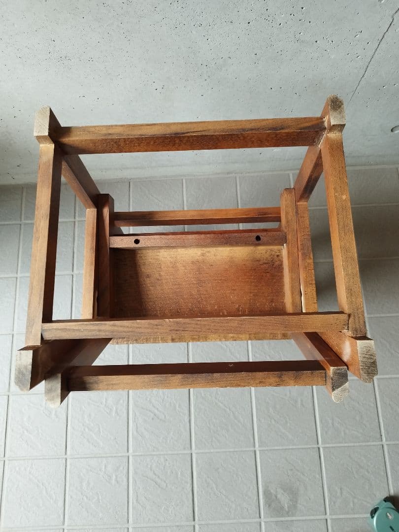 アンティーク　踏み台　木製　折りたたみ