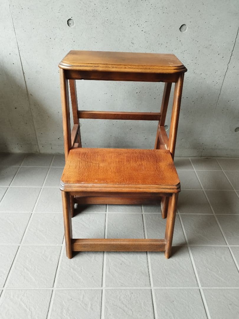 アンティーク　踏み台　木製　折りたたみ