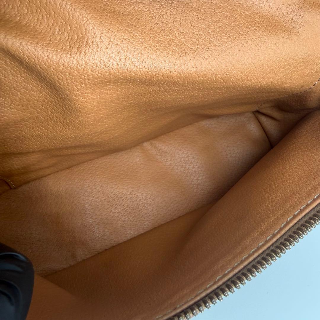 CELINE セリーヌ バニティバッグ マカダム柄 トリオンフ PVC ブラウン