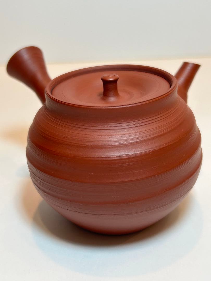 三代目　山田常山 常滑焼 朱泥茶器揃 急須 湯冷 湯呑 5客 人間国宝