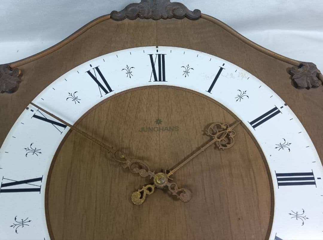 JUNGHANS　ユンハンス　木製掛け時計　分銅式　アンティーク　振り子時計