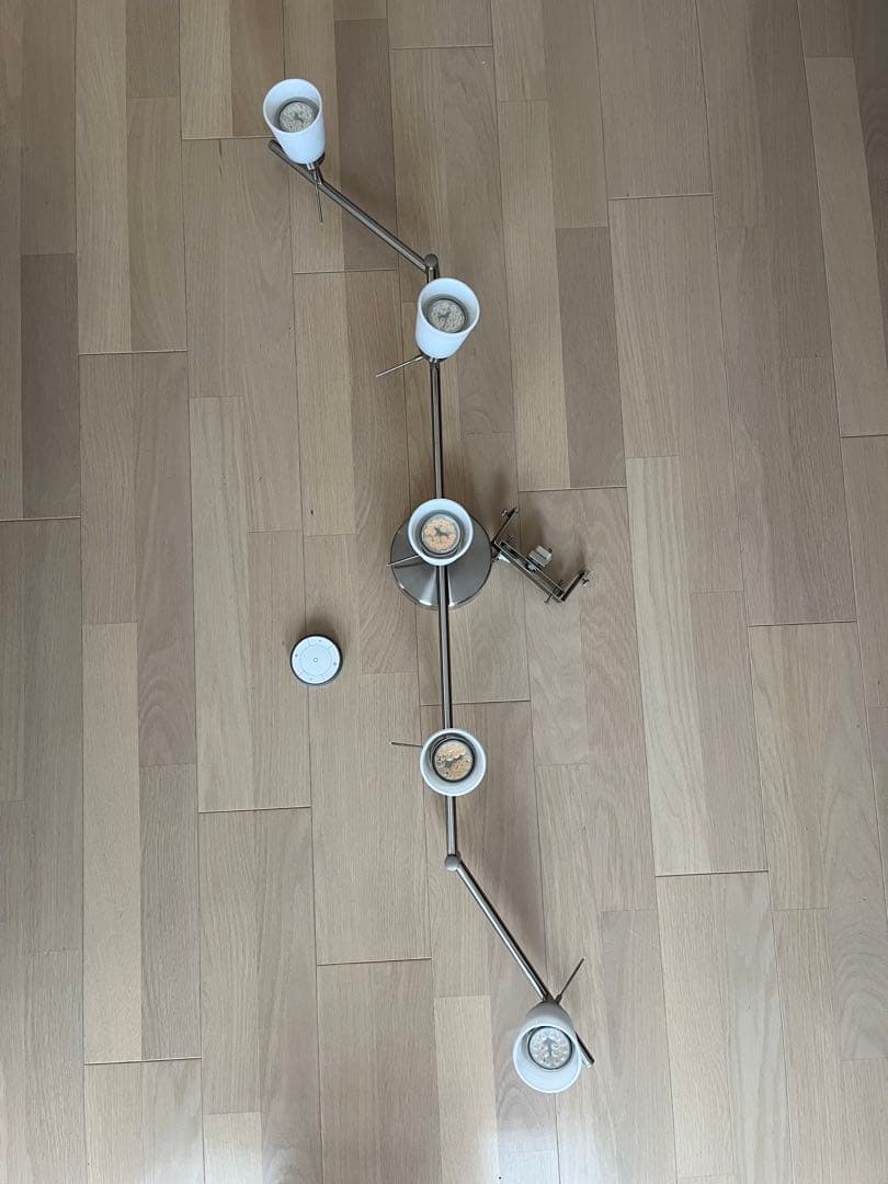 IKEAシーリングスポットライト+電球+リモコンセット