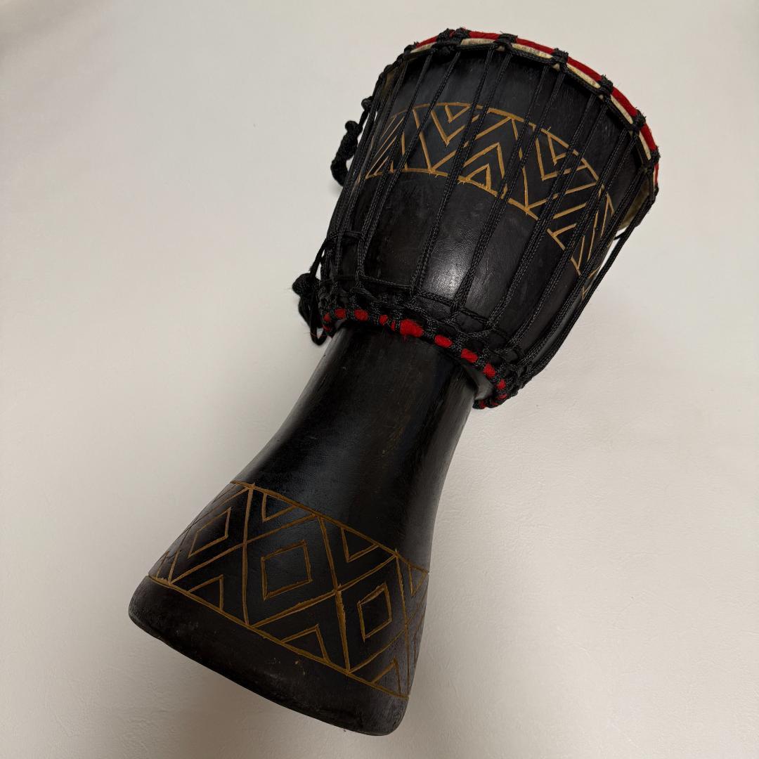 希少品✨ジャンベ ハンドメイド品 ロープタイプ アフリカン 民族 打楽器 手彫り