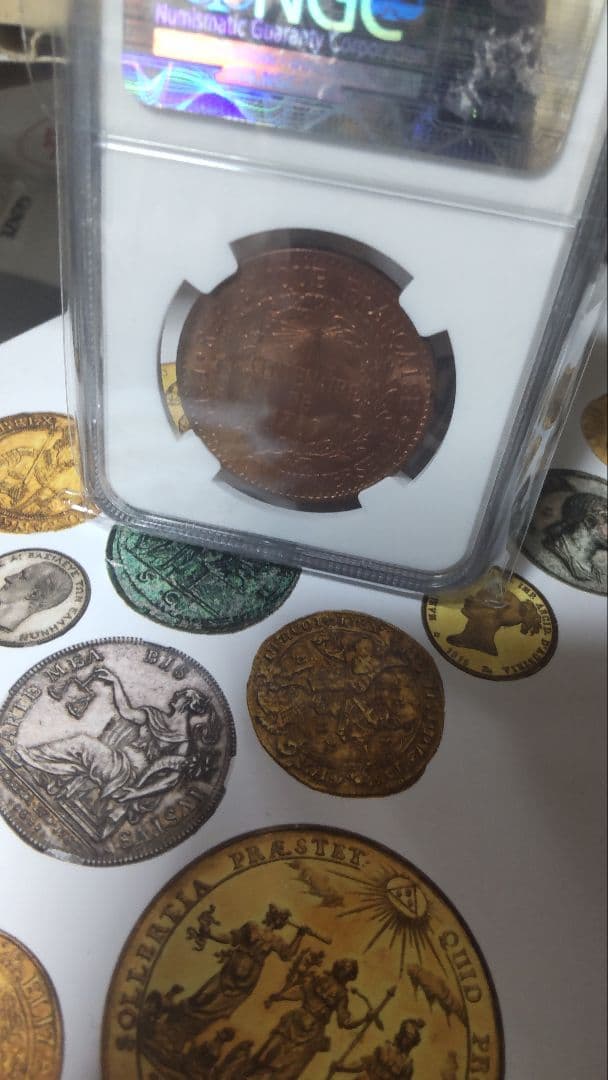 渓流あまごさん 優先 NGC-MS63RB フランス 万国博覧会記念 メダル