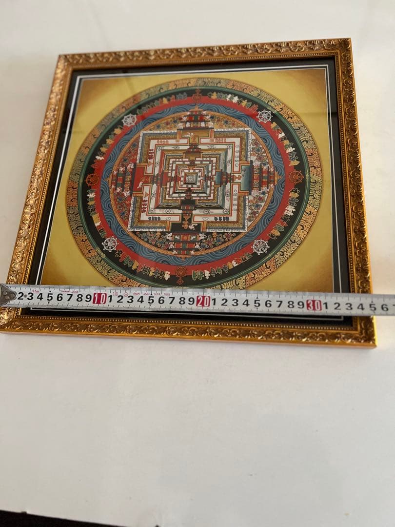 値下げしました曼荼羅アート 金色フレーム