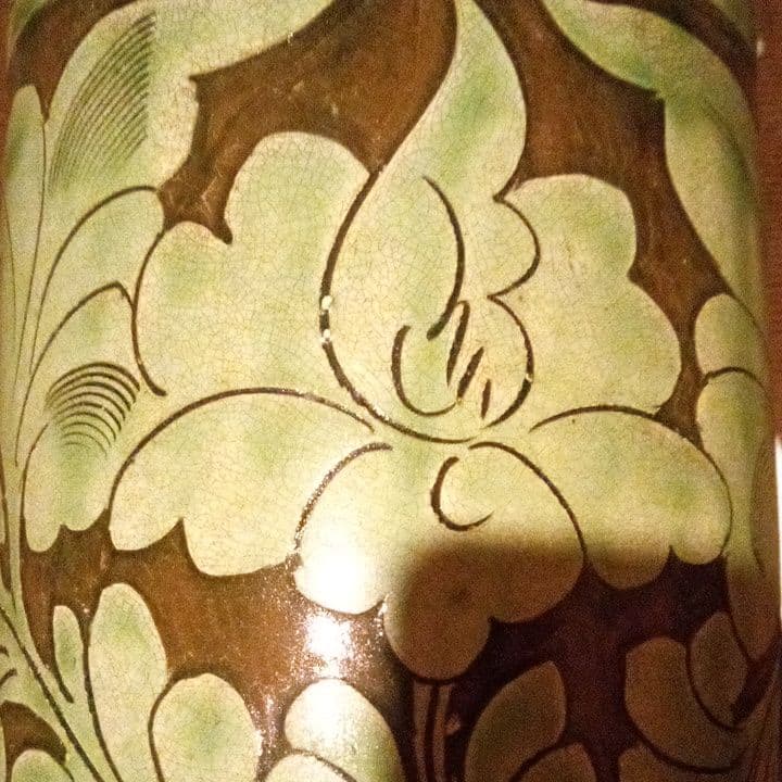 中国陶磁器　磁州窯　筒型壺