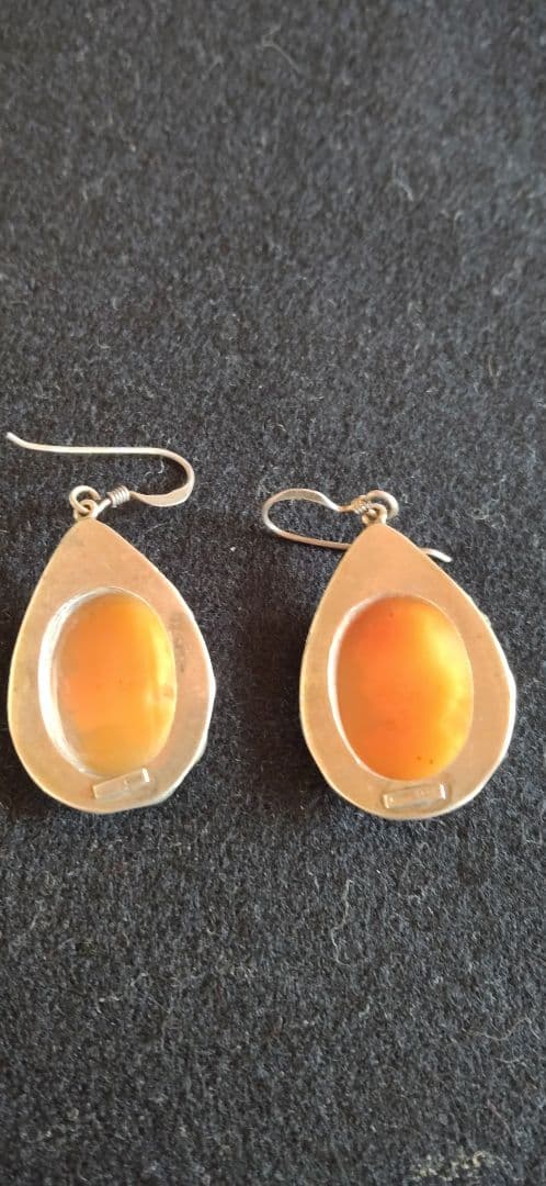 アンティーク　カメオピアス