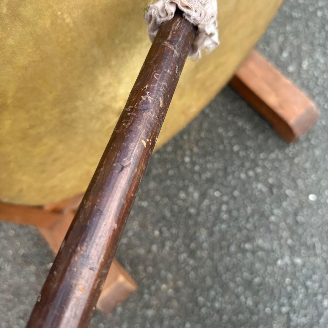 瞬間的お値下げ❣️ヴィンテージ　和太鼓 木製フレーム バチ付き