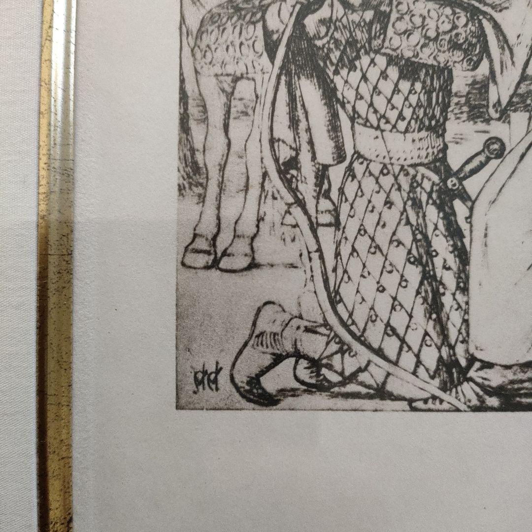 ウィリアム ヘンリー ハント　銅版画『オリアナのバラード(テニスン詩集)』