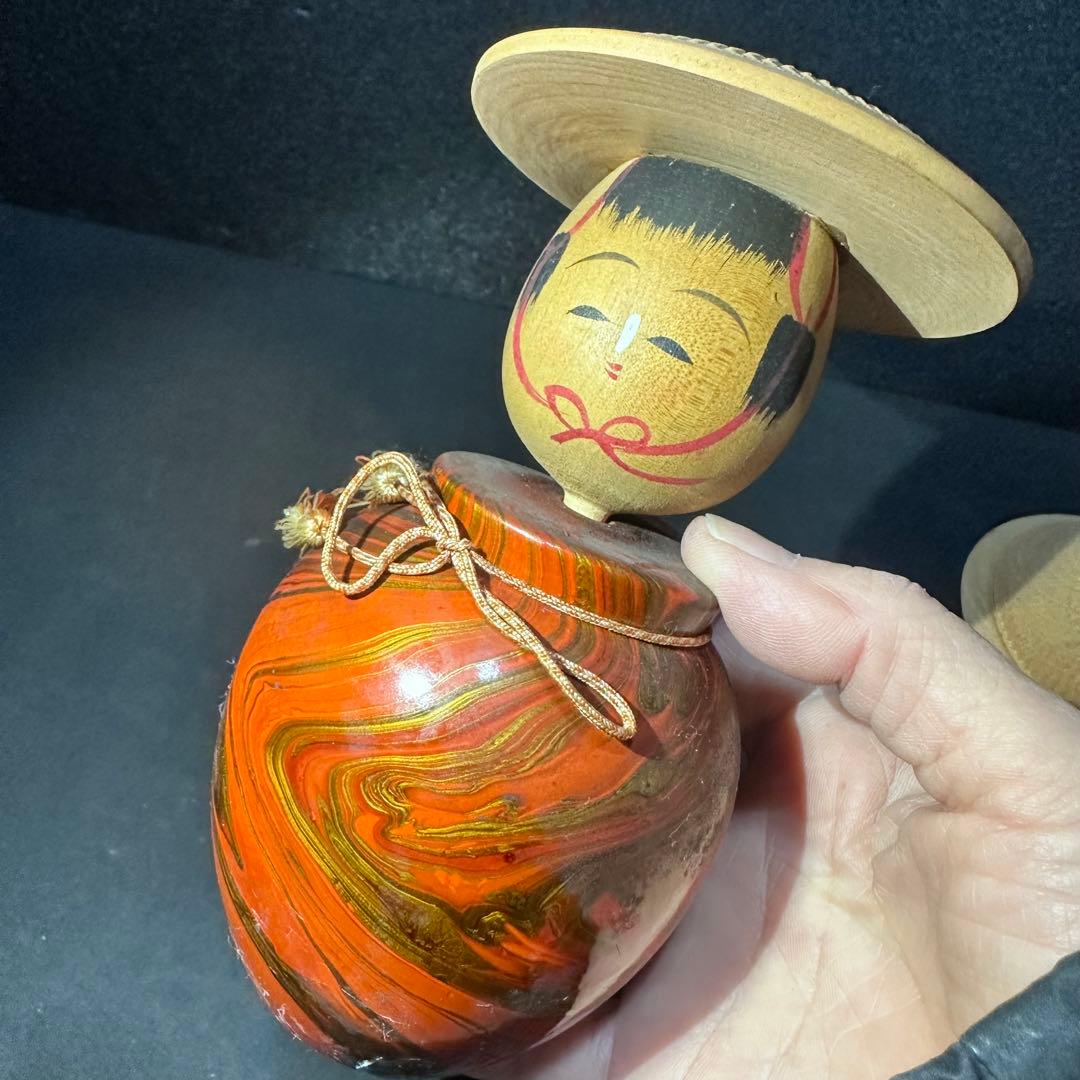 ビンテージ鳴子漆器　こけし