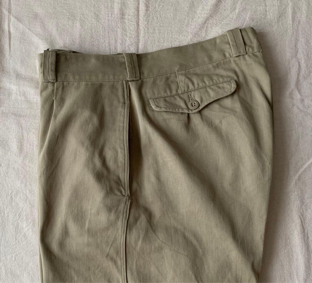フランス軍m-52チノパンツ　ワンタック　軍パン　25サイズ