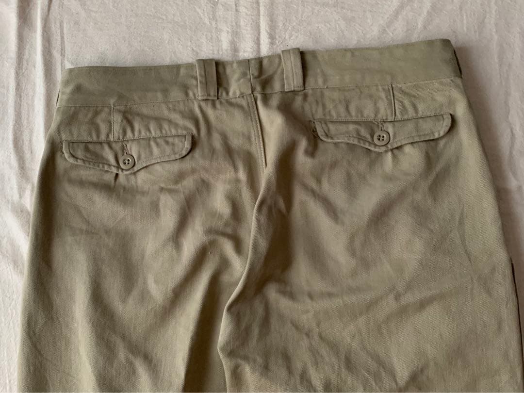 フランス軍m-52チノパンツ　ワンタック　軍パン　25サイズ
