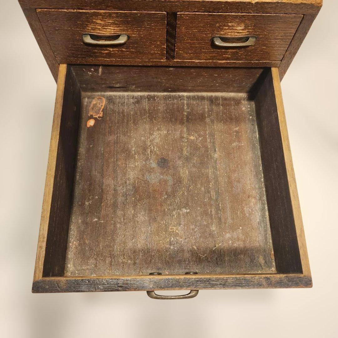 レトロ 鏡台 姿見 小引き出し古家具 時代家具 和モダン スタンドミラー 古民家