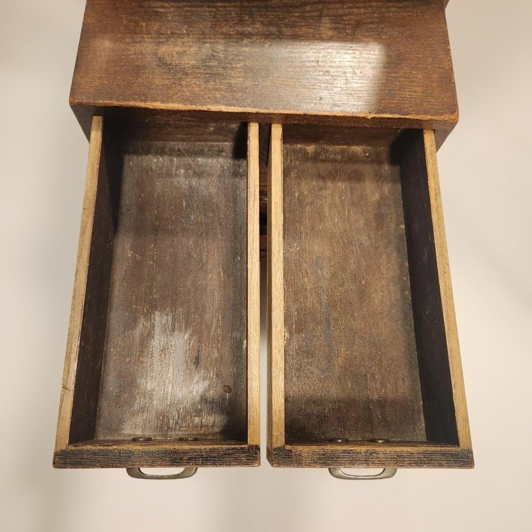 レトロ 鏡台 姿見 小引き出し古家具 時代家具 和モダン スタンドミラー 古民家