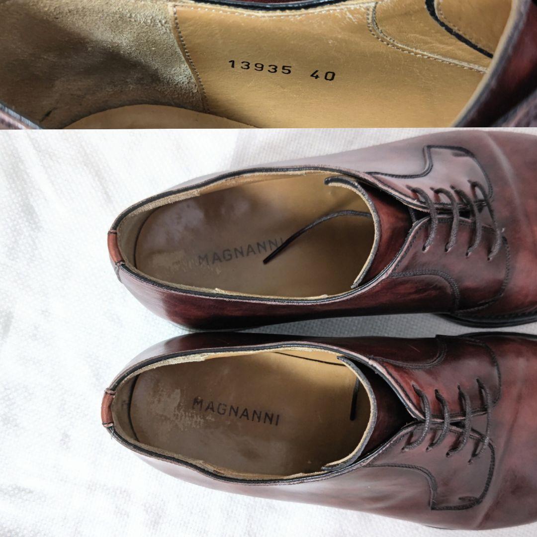 MAGNANNIマグナーニ13935プレーントゥレザービジネスドレスシューズ40