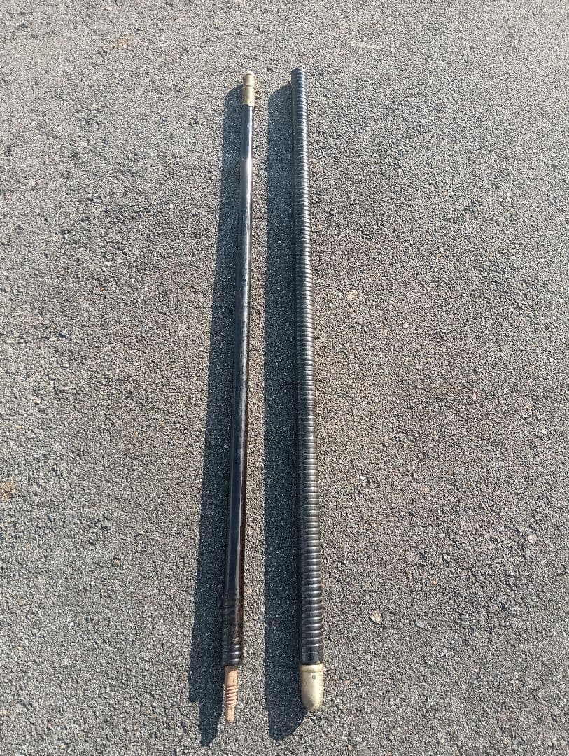 旗棒 旗竿　木製　金具　軍旗