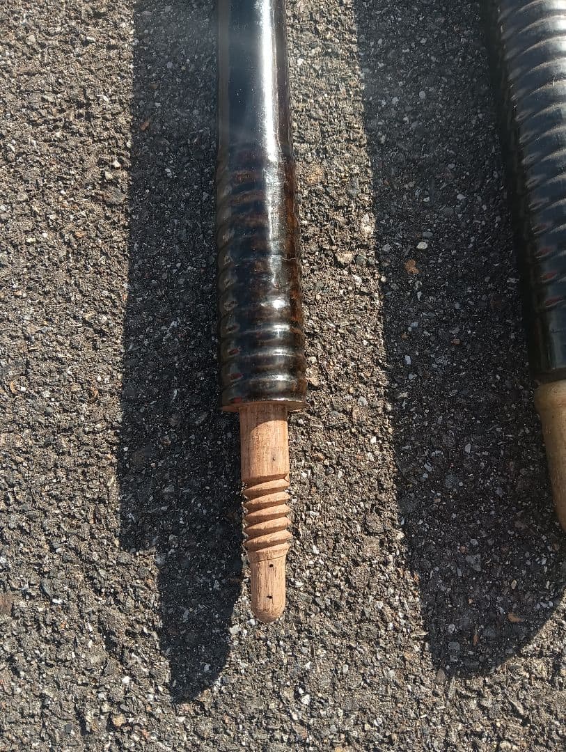 旗棒 旗竿　木製　金具　軍旗