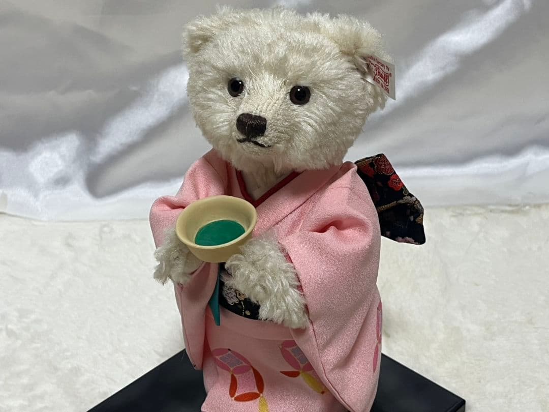 【限定品】Steiff シュタイフ 遠州流茶道 コラボ テディベア 着物姿