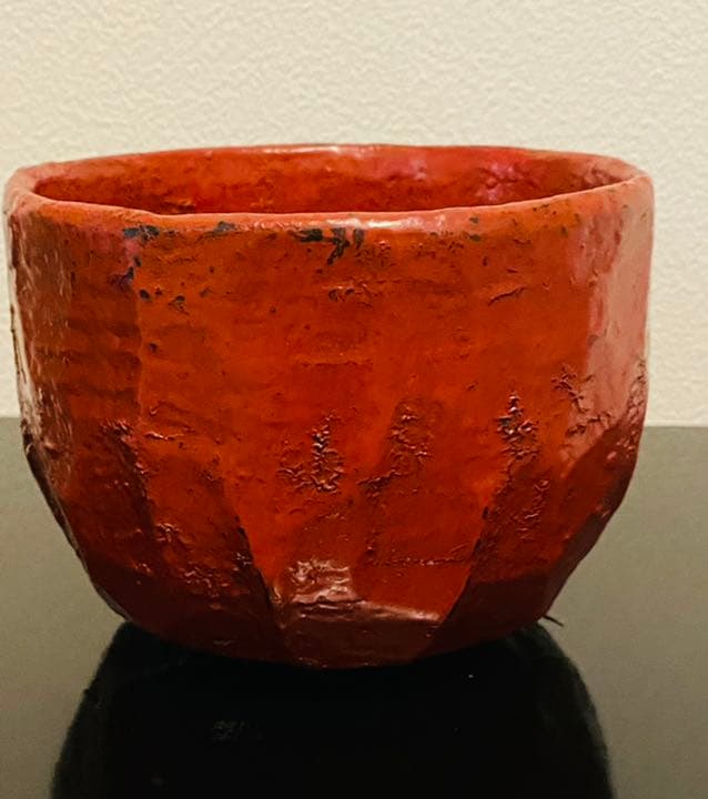 松﨑融　漆椀　抹茶椀　根来塗漆椀　李朝