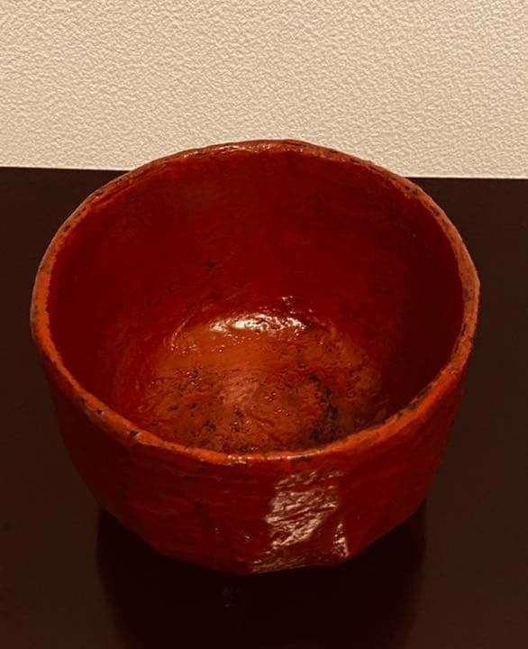 松﨑融　漆椀　抹茶椀　根来塗漆椀　李朝