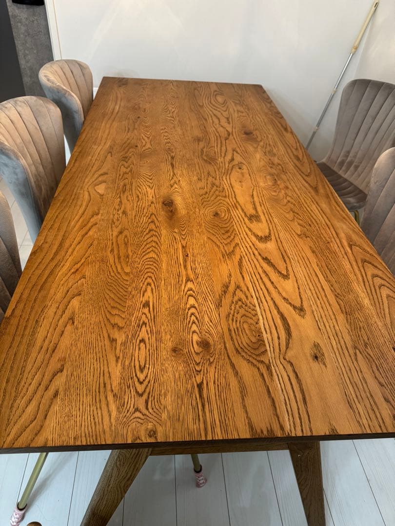 ウニコ　unico ダイニングテーブル180cm ブラウン　メンテナンスオイル付