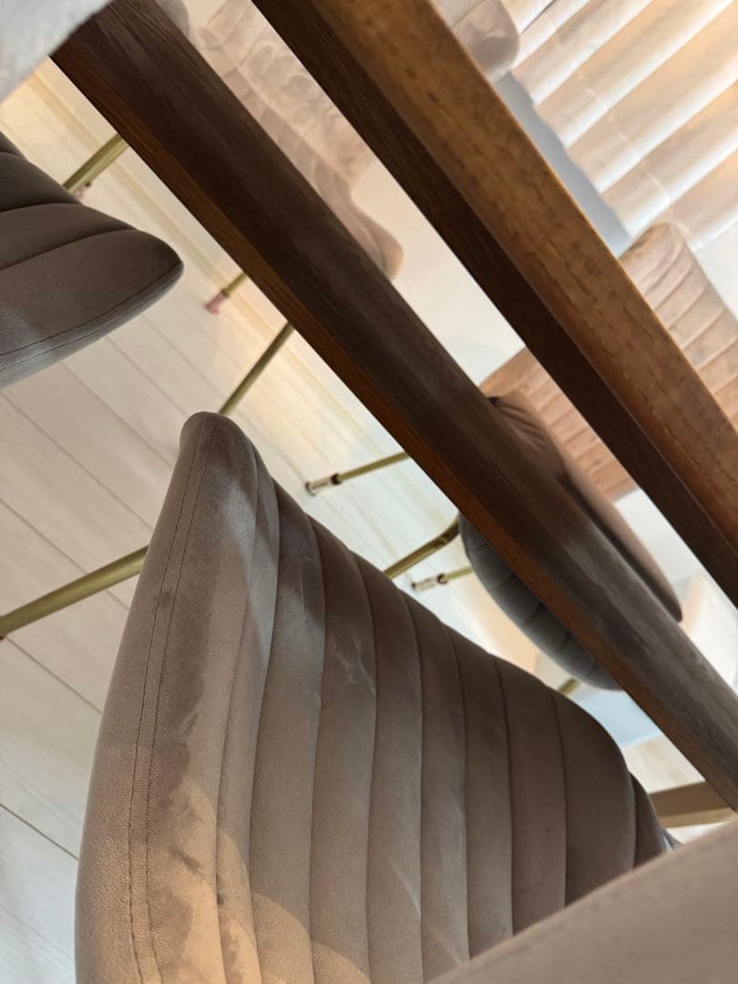 ウニコ　unico ダイニングテーブル180cm ブラウン　メンテナンスオイル付