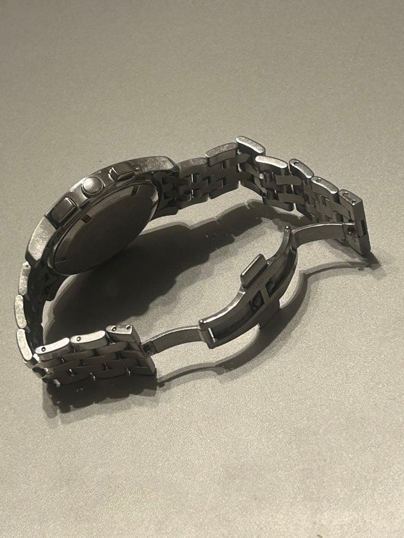 さ*)様 GUCCI 5500 CHRONO クロノグラフ 腕時計 グッチ シル