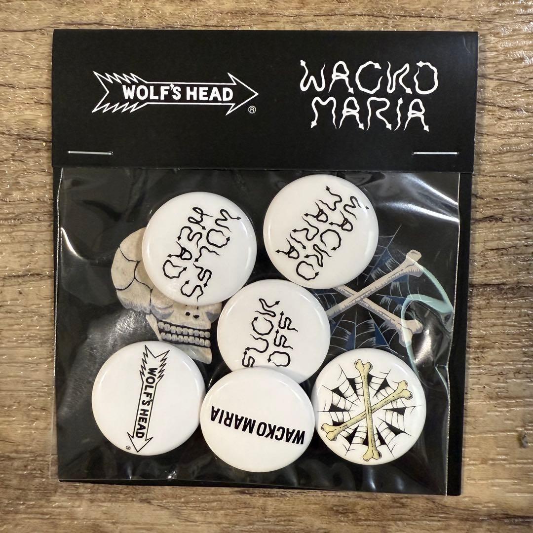 ※専用　レア ウルフズヘッド ワコマリア 缶バッジセット 白 幹田卓司