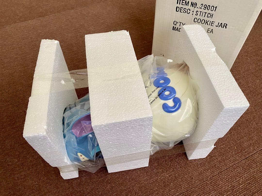 アンティーク ディズニー スティッチ陶器製クッキージャー リロアンドスティッチ