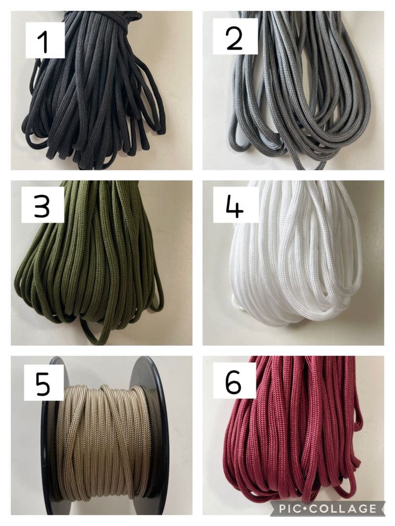 パラコード　スマホハンドストラップ　カラーオーダーページ