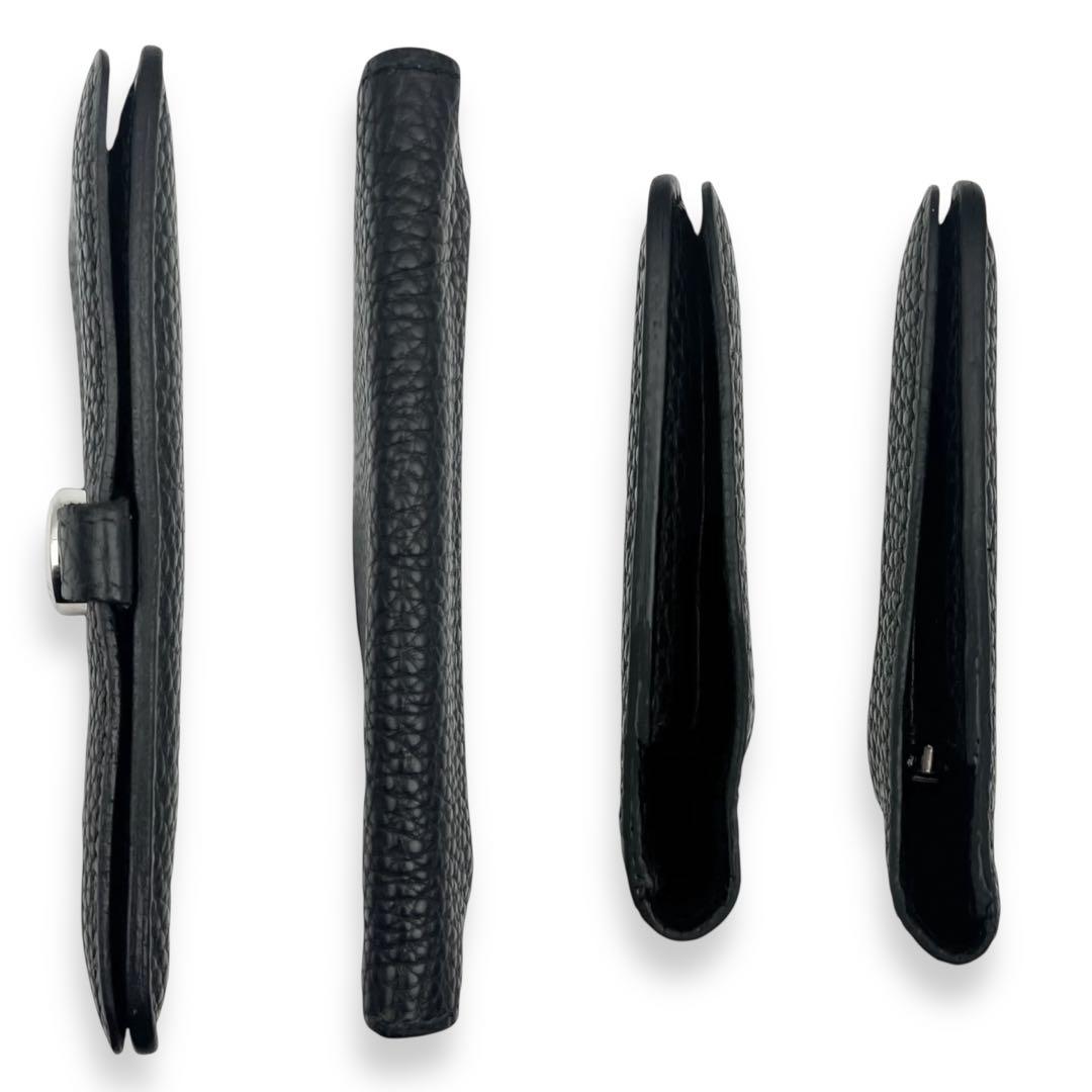 【美品】エルメス　トゴ　ドゴンコンパクト　折財布　ミニ財布　黒　ブラック　759