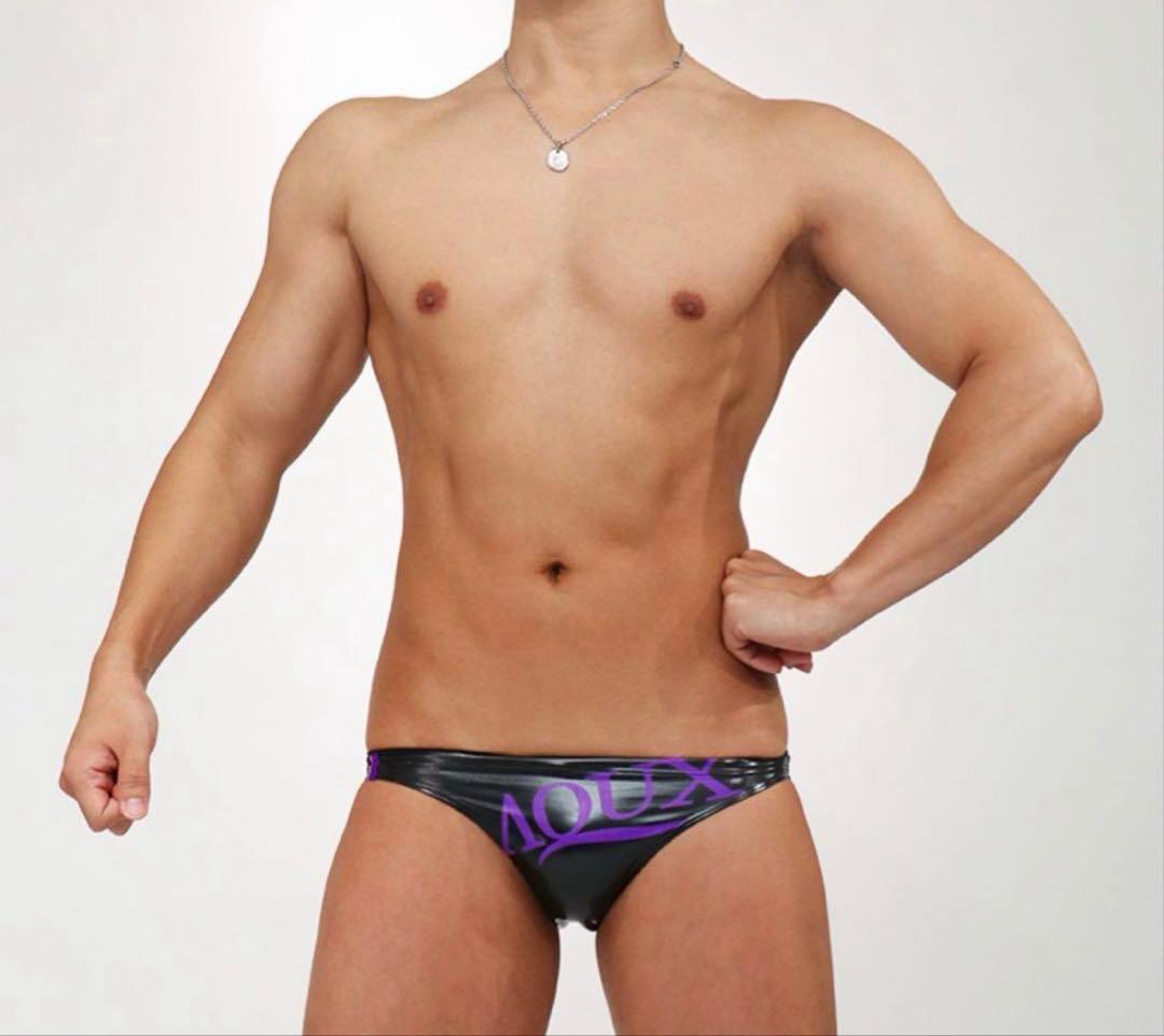 AQUX 競パン 黒 光沢仕上げ　XL