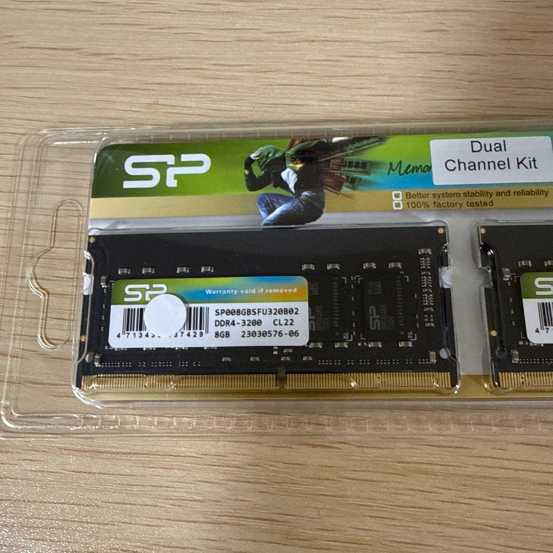 ラスト1個！新品未開封！SP DDR4-3200 8GB×2枚 (16GB)