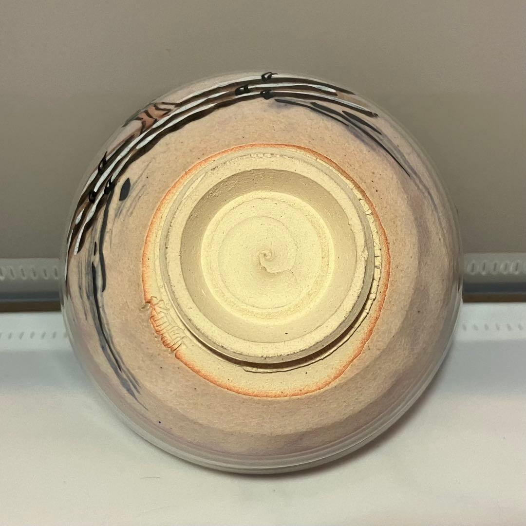 在銘 宮川香雲？ 抹茶碗 船頭や富士山の絵 京焼