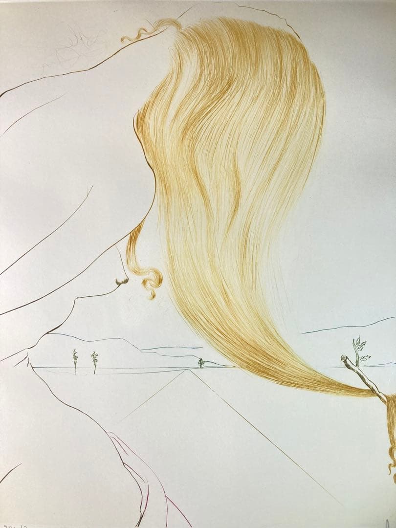 【真作保証】サルバドール・ダリ「神話」エッチング 直筆サイン 保証書有り 版画