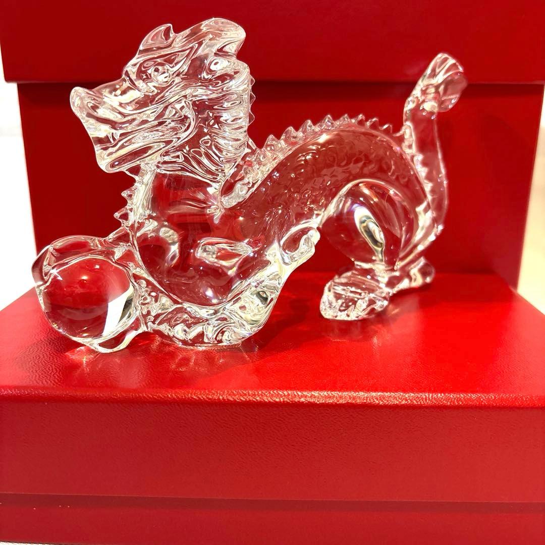 美品　バカラ　干支オブジェ　ドラゴン　箱付き
