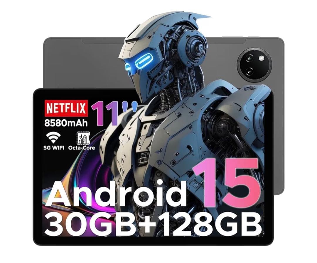 ak様　Android15タブレット　11インチ 30GB+128GB アンドロ