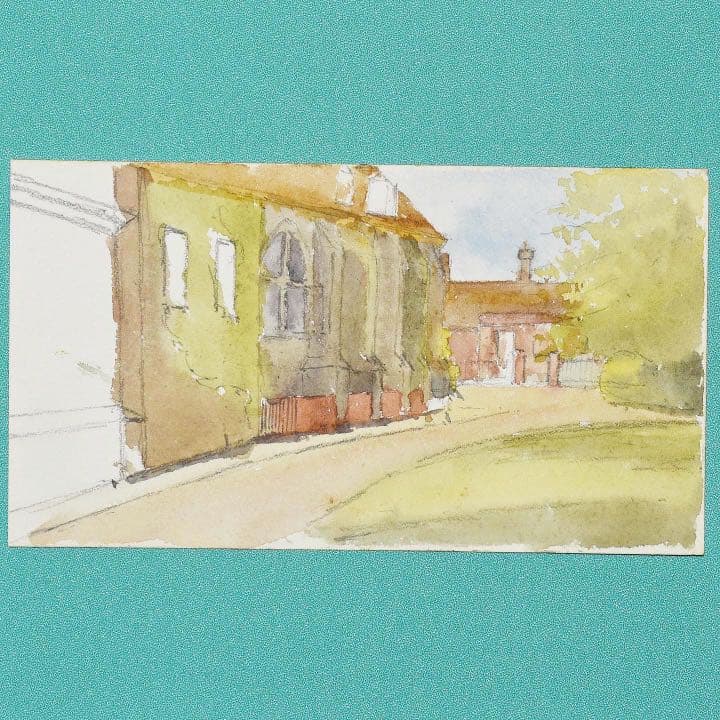 アグネス・G・ダースト 水彩画『聖トマス教会』