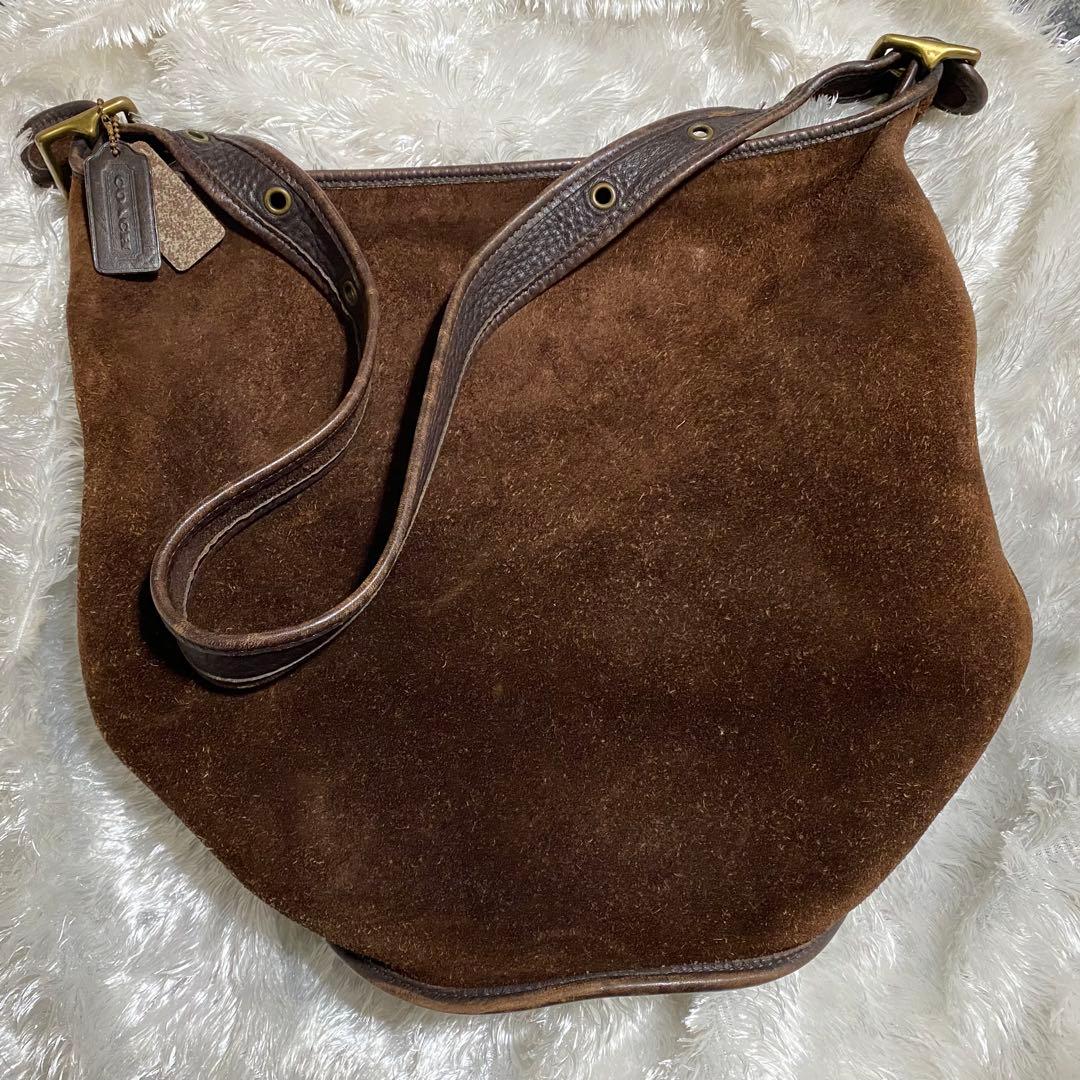 ヨ*チ様 コーチ オールドコーチ COACH スエード バケツ ショルダーバッグ