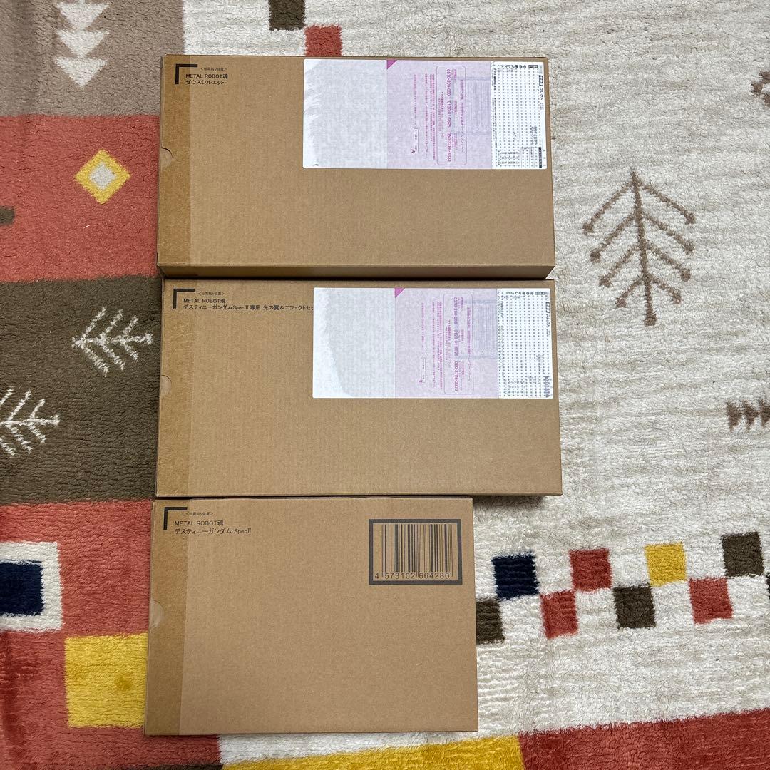 メタルロボット魂　デスティニーガンダム　ゼウスシルエット、光の翼　3点セット