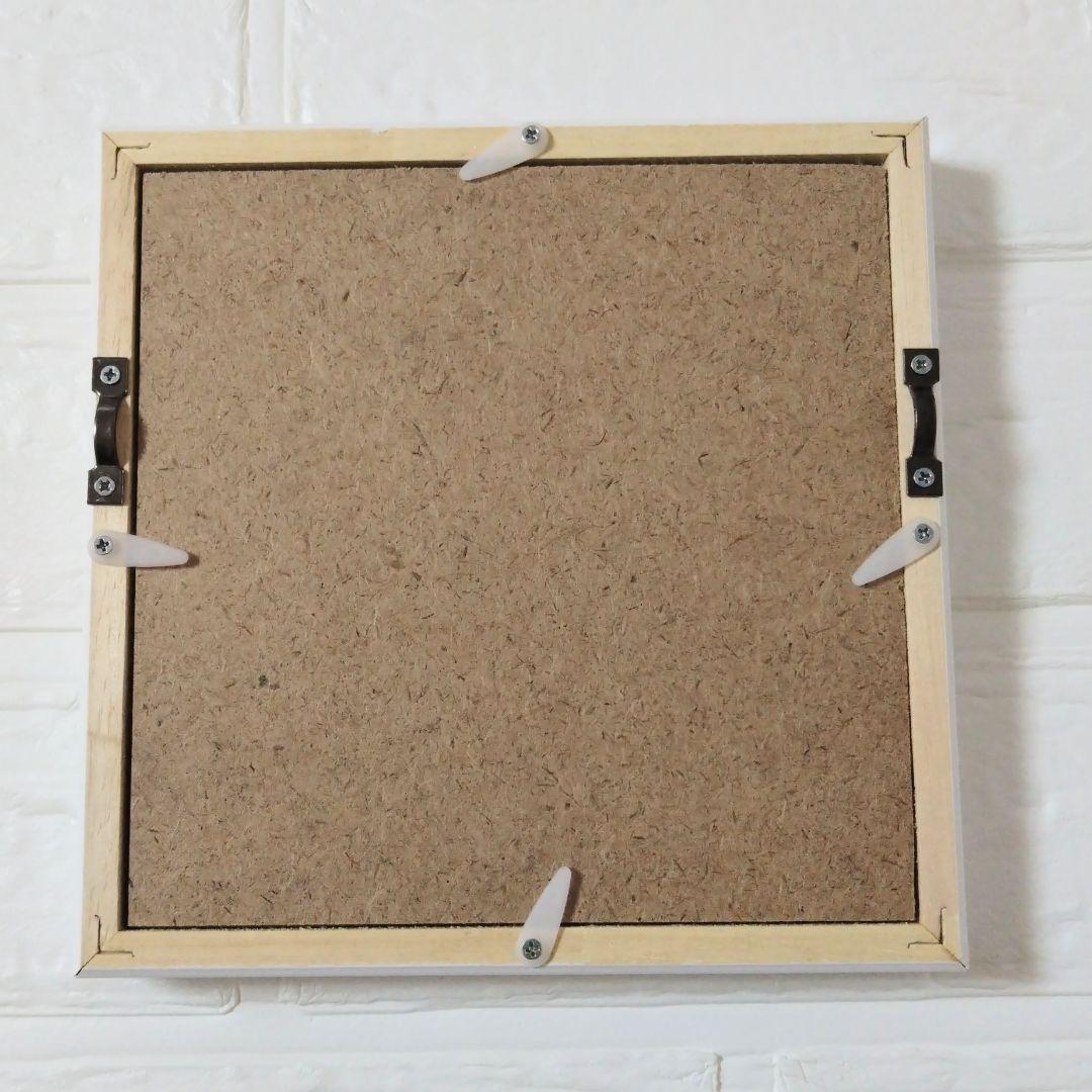 正方形額縁　7個　14センチ(外寸17センチ)　白額縁　パステルアート