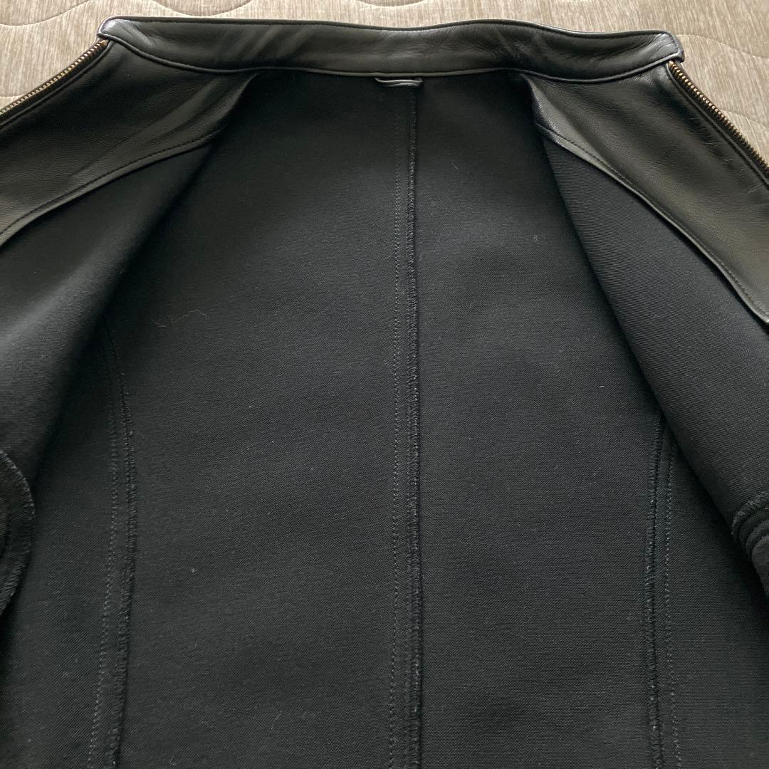 ヒステリックグラマー ライダースジャケット レザージャケット シングル 山羊革