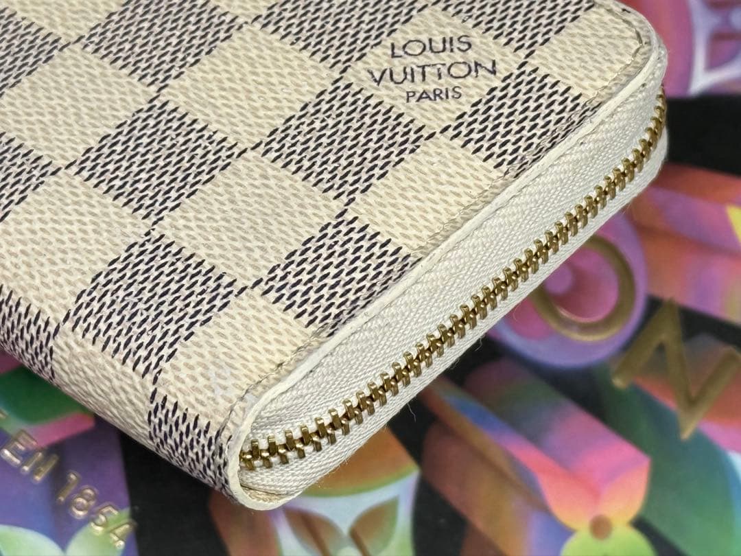 ICチップ搭載　ルイヴィトン　ダミエアズール　ジッピーパース