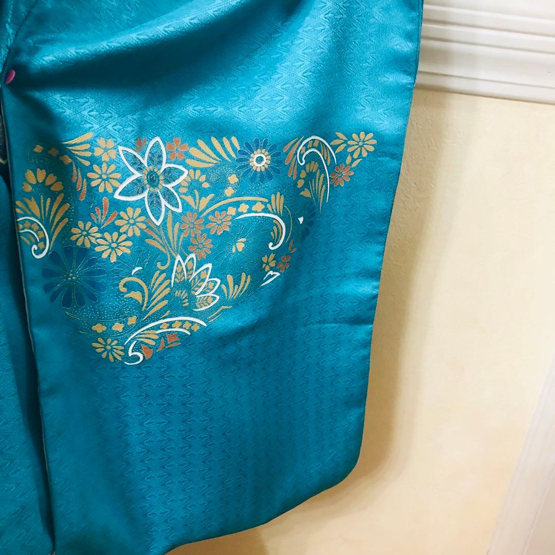 七五三　男の子‼️人気水色⭐︎兜金彩箔煌びやか極めてる⭐︎完全フルセット⭐︎袴金蘭未使用