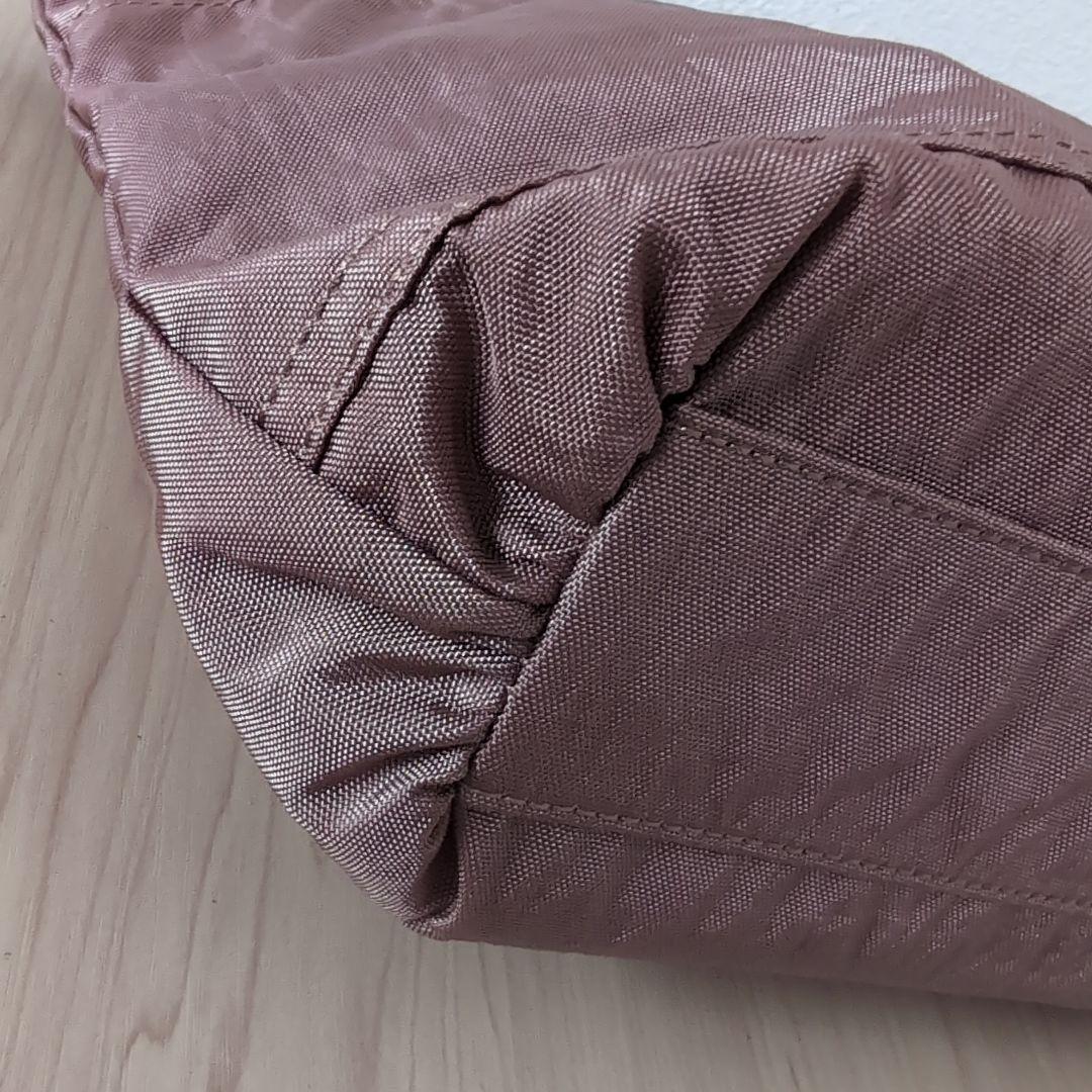 IBIZAイビザ　ナイロン×レザー手提げバッグ　薔薇モチーフ