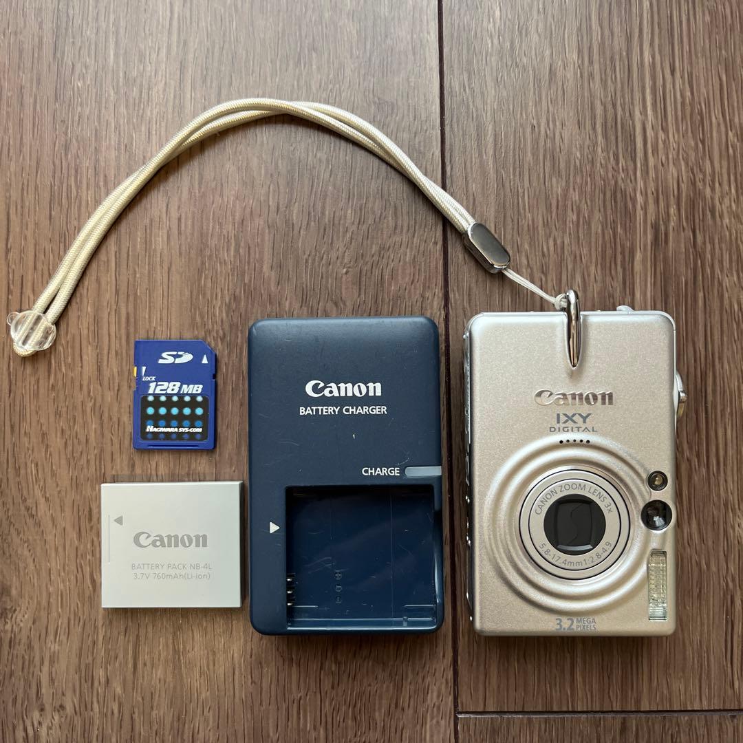 【中古】Cannon IXY DIGITAL40:充電器、電池、メモリーカード付