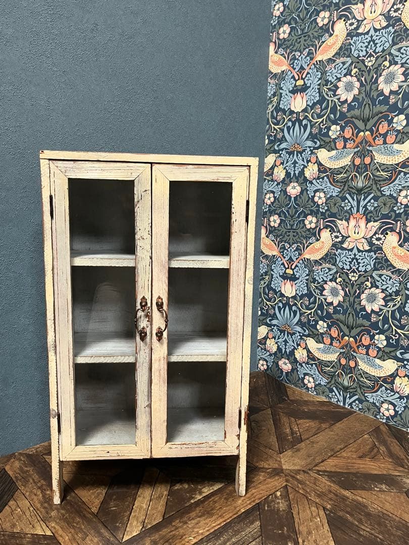 sarah＊キャビネット 飾り棚 インテリア 白家具 ショーケース